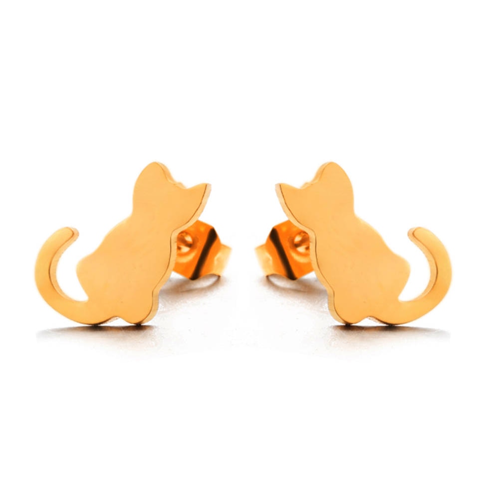 Kitty Stud Earrings