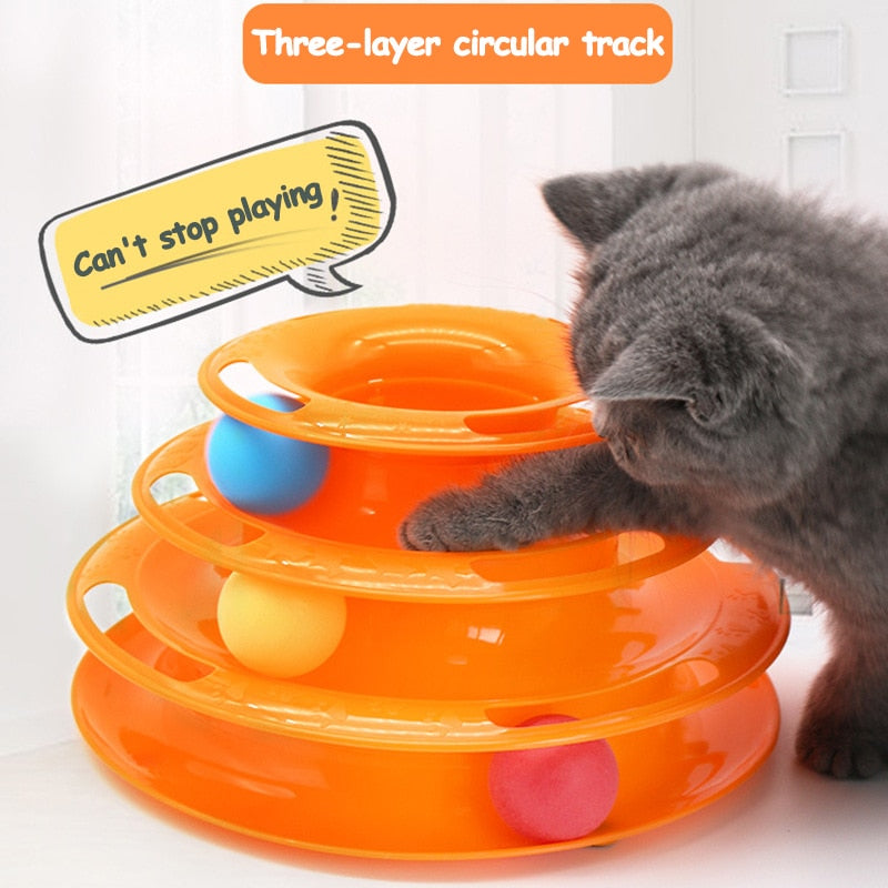 Meow Tower Rollerball Toy