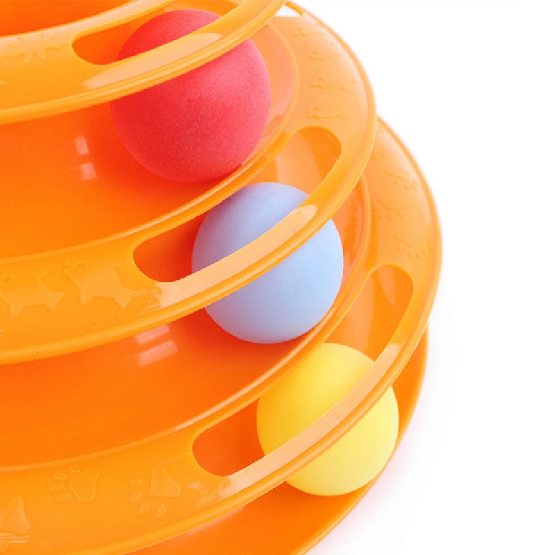 Meow Tower Rollerball Toy