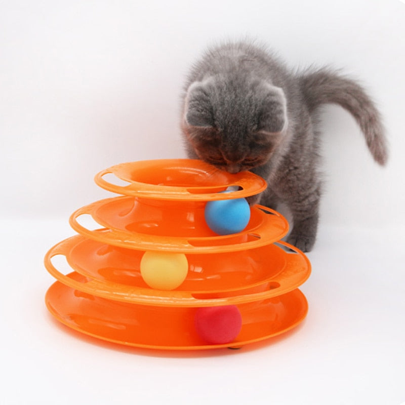 Meow Tower Rollerball Toy