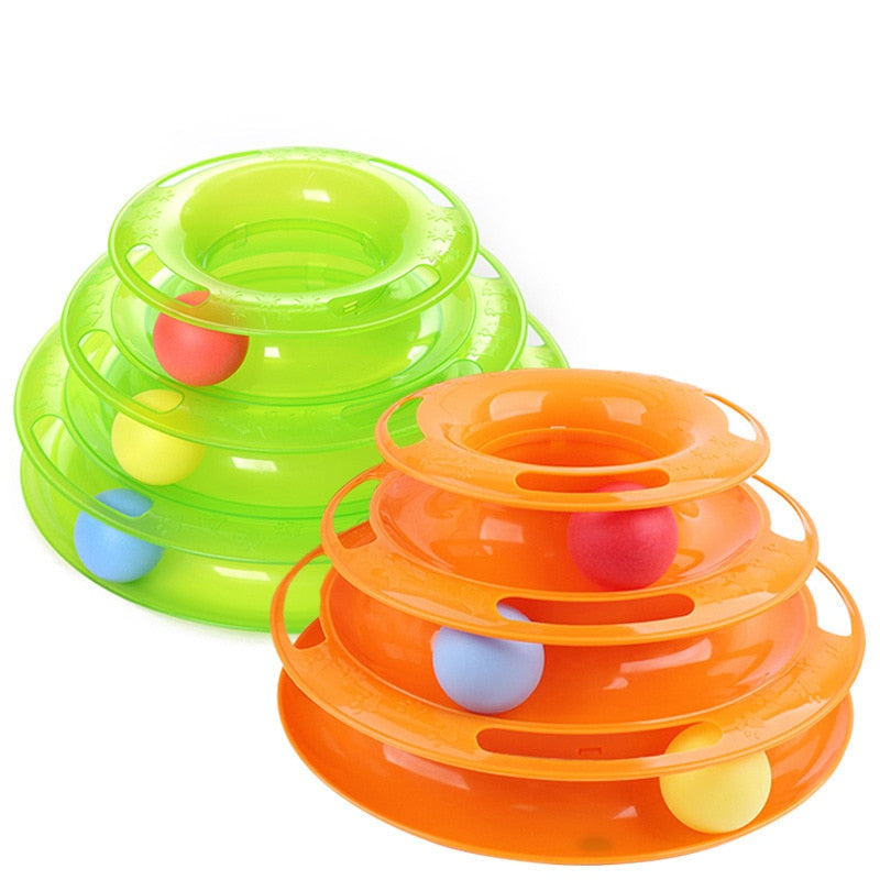 Meow Tower Rollerball Toy